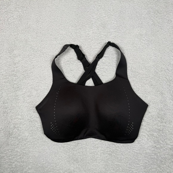 Lululemon Other - Lululemon Enlite Bra High Support Black Sports Bra 38DD Adjustable Straps Sports